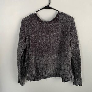 Gray cropped sweater